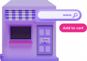 online restaurant with buttons